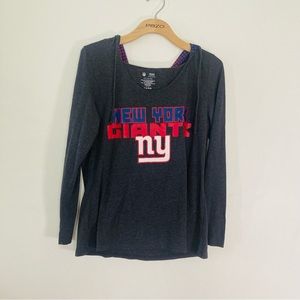 NFL size large grey giants hoodie